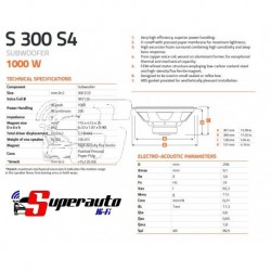 S300S4  Linea uno Hertz 300 mm Subwoofer